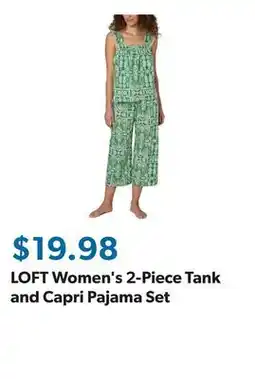 Sam's Club LOFT Women's 2-Piece Tank and Capri Pajama Set offer