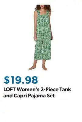 Sam's Club LOFT Women's 2-Piece Tank and Capri Pajama Set offer