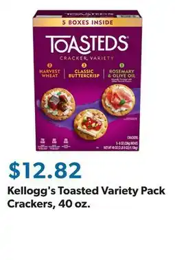 Sam's Club Kellogg's Toasted Variety Pack Crackers, 40 oz offer