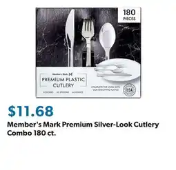 Sam's Club Member's Mark Premium Silver-Look Cutlery Combo 180 ct offer