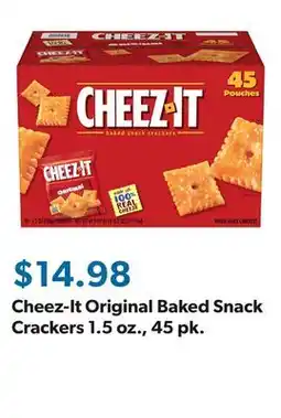 Sam's Club Cheez-It Original Baked Snack Crackers 1.5 oz., 45 pk offer