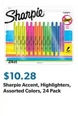 Sam's Club Sharpie Accent, Highlighters, Assorted Colors, 24 Pack offer