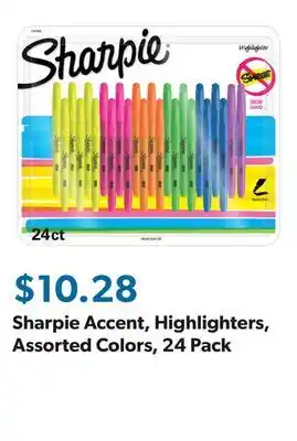 Sam's Club Sharpie Accent, Highlighters, Assorted Colors, 24 Pack offer