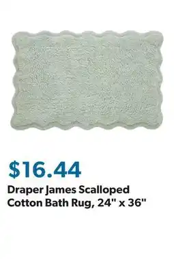 Sam's Club Draper James Scalloped Cotton Bath Rug, 24 x 36 offer