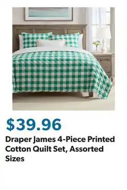 Sam's Club Draper James 4-Piece Printed Cotton Quilt Set, Assorted Sizes offer