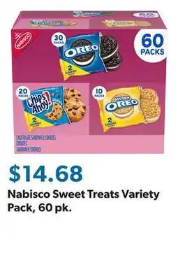 Sam's Club Nabisco Sweet Treats Variety Pack, 60 pk offer