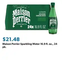 Sam's Club Maison Perrier Sparkling Water 16.9 fl. oz., 24 pk offer
