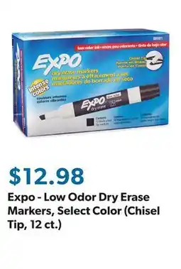 Sam's Club Expo - Low Odor Dry Erase Markers, Select Color (Chisel Tip, 12 ct.) offer