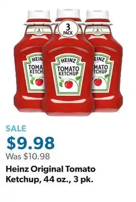 Sam's Club Heinz Original Tomato Ketchup, 44 oz., 3 pk offer