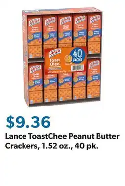 Sam's Club Lance ToastChee Peanut Butter Crackers, 1.52 oz., 40 pk offer