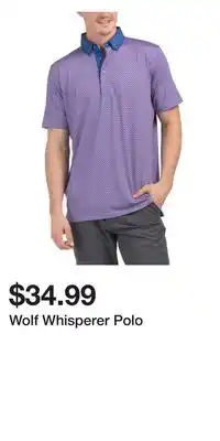 TJ Maxx Wolf Whisperer Polo offer