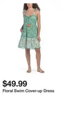 TJ Maxx Floral Swim Cover-up Dress offer
