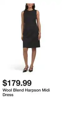 TJ Maxx Wool Blend Harpson Midi Dress offer