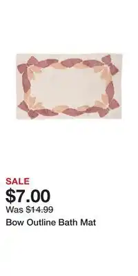 TJ Maxx Bow Outline Bath Mat offer