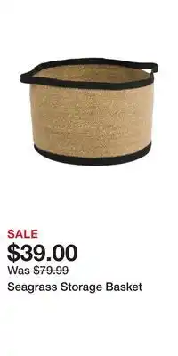 TJ Maxx Seagrass Storage Basket offer