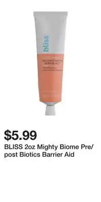 TJ Maxx BLISS 2oz Mighty Biome Pre/post Biotics Barrier Aid offer