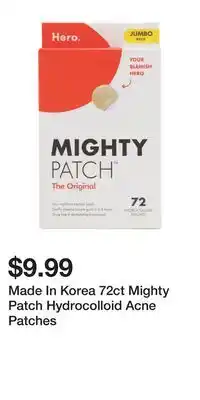 TJ Maxx Made In Korea 72ct Mighty Patch Hydrocolloid Acne Patches offer