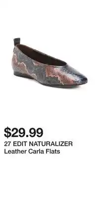 TJ Maxx 27 EDIT NATURALIZER Leather Carla Flats offer