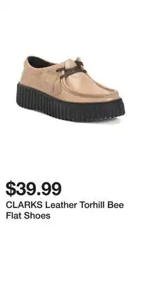 TJ Maxx CLARKS Leather Torhill Bee Flat Shoes offer