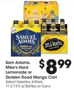 Kroger Sam adams, mike's hard lemonade or golden road mango cart offer