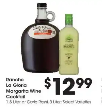 Kroger Rancho la gloria margarita wine cocktail offer