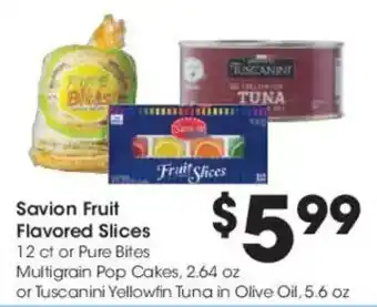Kroger Savion fruit flavored slices offer