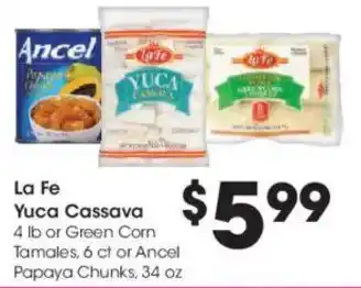 Kroger La fe yuca cassava offer