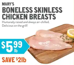 New Seasons Market Mary's boneless skinless chicken breasts offer
