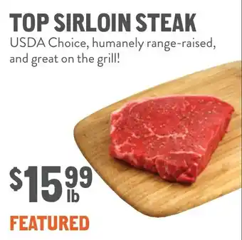 New Seasons Market Top sirloin steak offer