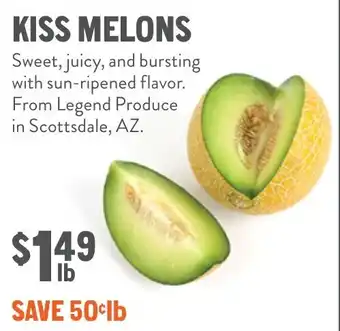 New Seasons Market Kiss melons offer