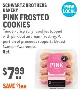 New Seasons Market Schwartz brothers bakery pink frosted cookies offer