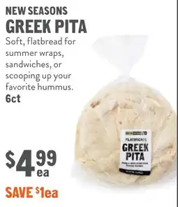 New Seasons Market New seasons greek pita offer