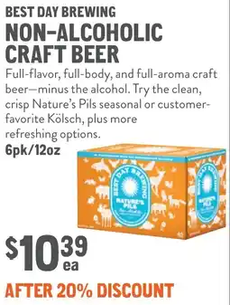 New Seasons Market Best day brewing non-alcoholic craft beer offer