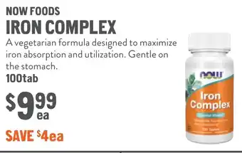 New Seasons Market Now foods iron complex offer