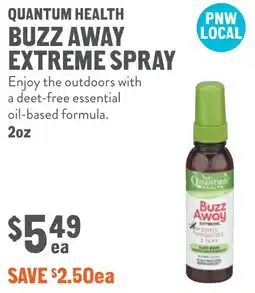 New Seasons Market Quantum health buzz away extreme spray offer