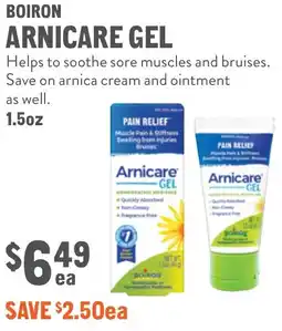 New Seasons Market Boiron arnicare gel offer