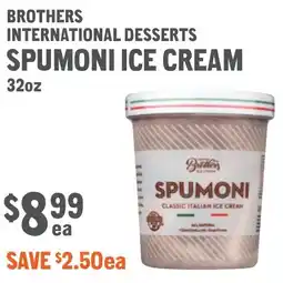 New Seasons Market Brothers international desserts spumoni ice cream offer