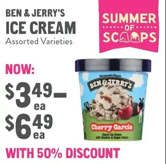New Seasons Market BEN & JERRY'S ICE CREAM offer