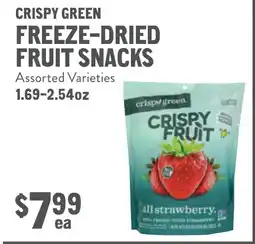 New Seasons Market Crispy green freeze-dried fruit snacks offer