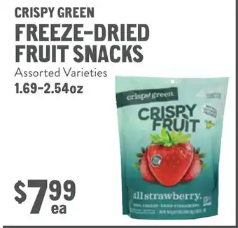 New Seasons Market Crispy green freeze-dried fruit snacks offer
