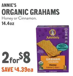 New Seasons Market Annie's organic grahams offer