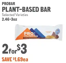 New Seasons Market Probar plant-based bar offer