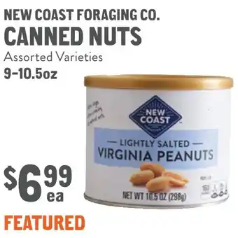 New Seasons Market New coast foraging co. canned nuts offer