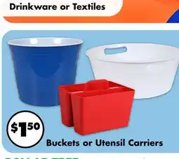 Dollar Tree Buckets or Utensil Carriers offer
