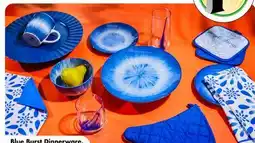 Dollar Tree Blue Burst Dinnerware, Drinkware or Textiles offer