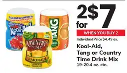 ACME Kool-Aid, Tang or Country Time Drink Mix offer