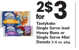 ACME Tastykake Single Serve Iced Honey Buns or Single Serve Mini Donuts offer