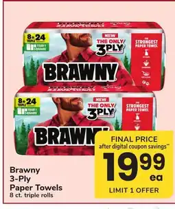 ACME Brawny 3-Ply Paper Towels offer