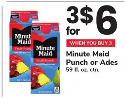 ACME Minute Maid Punch or Ades offer