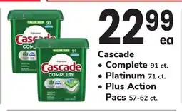 ACME Cascade, Complete 91 ct., Platinum 71 ct., Plus Action Pacs 57-62 ct offer